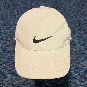 Nike White and Black Dri-FIT Cap